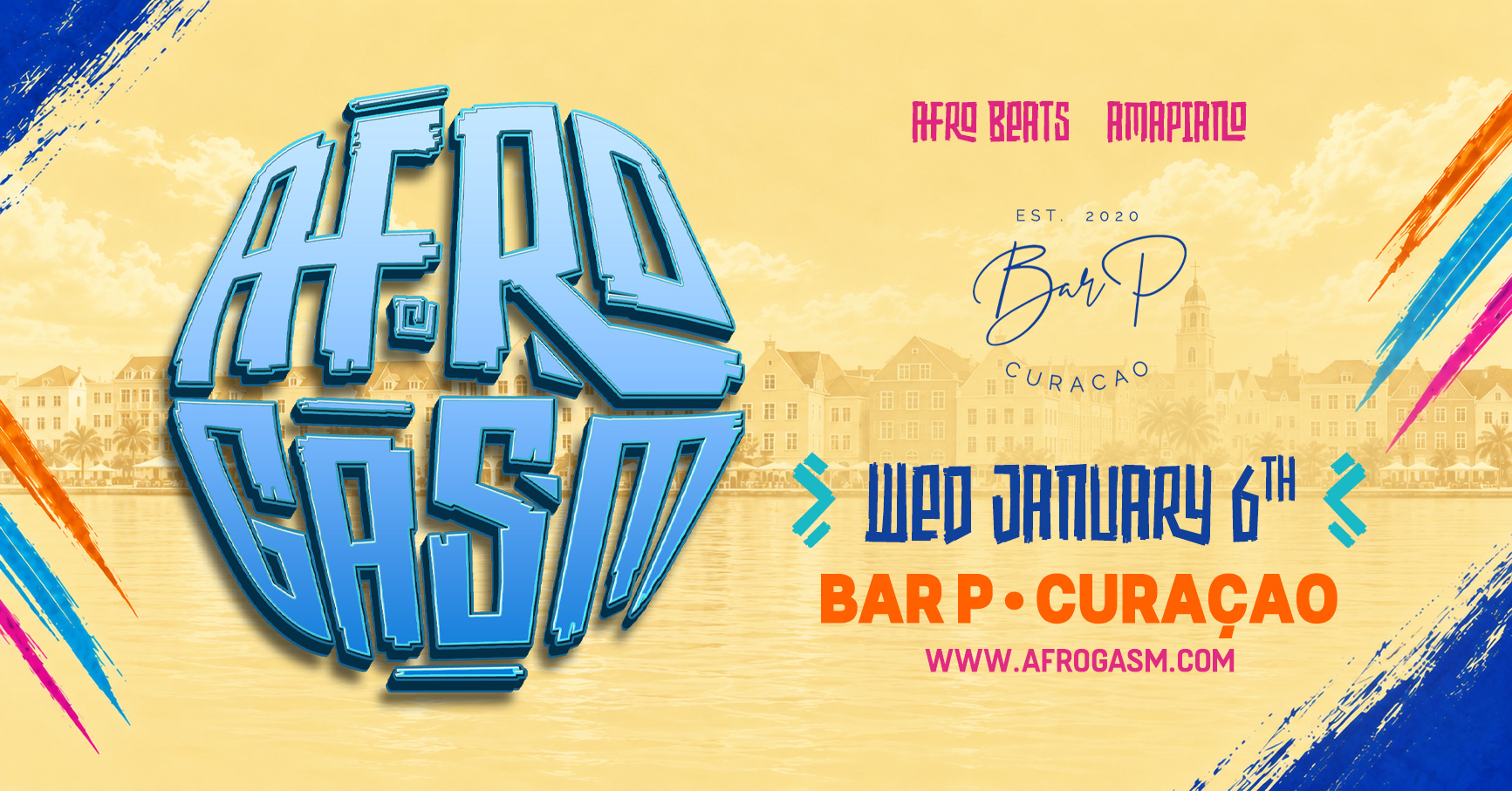 AfroGasm AfroGasm Curacao poster — Fuikweek Edition at Bar P, Willemstad on 6 January 2027