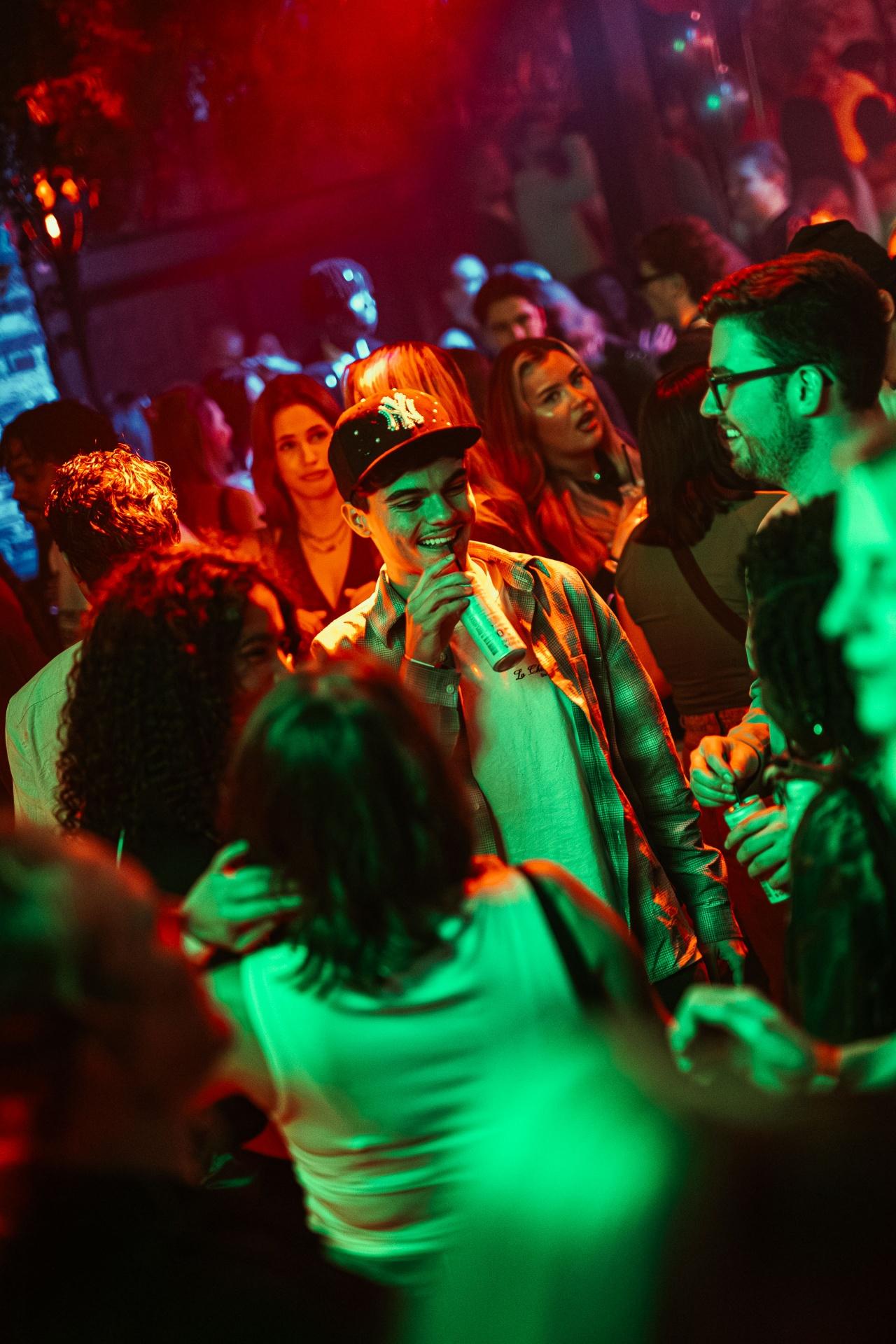 Crowd enjoying Basshall and Dancehall music